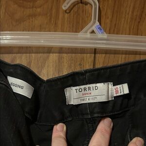 Torrid Black Denim jeggings size 18s